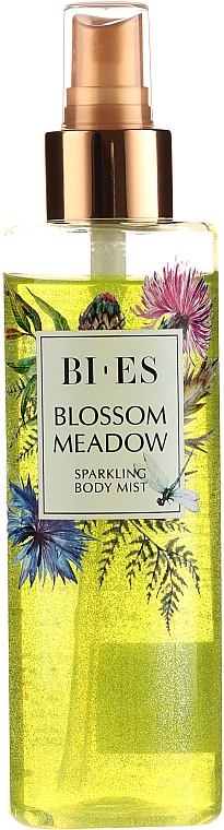 Bi-Es Blossom Meadow Sparkling Body Mist - Körperspray mit lichtstreuenden Partikeln — Bild N1