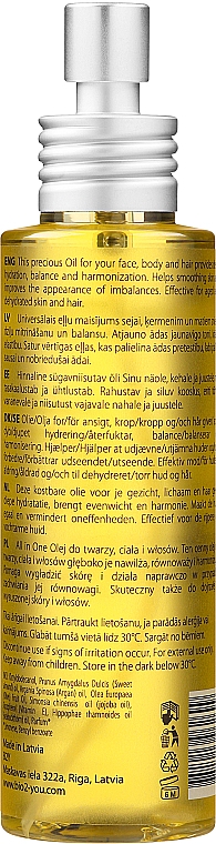 Öl für Gesicht, Körper und Haare - Bio2You Natural Face Body Hair Oil — Bild N2