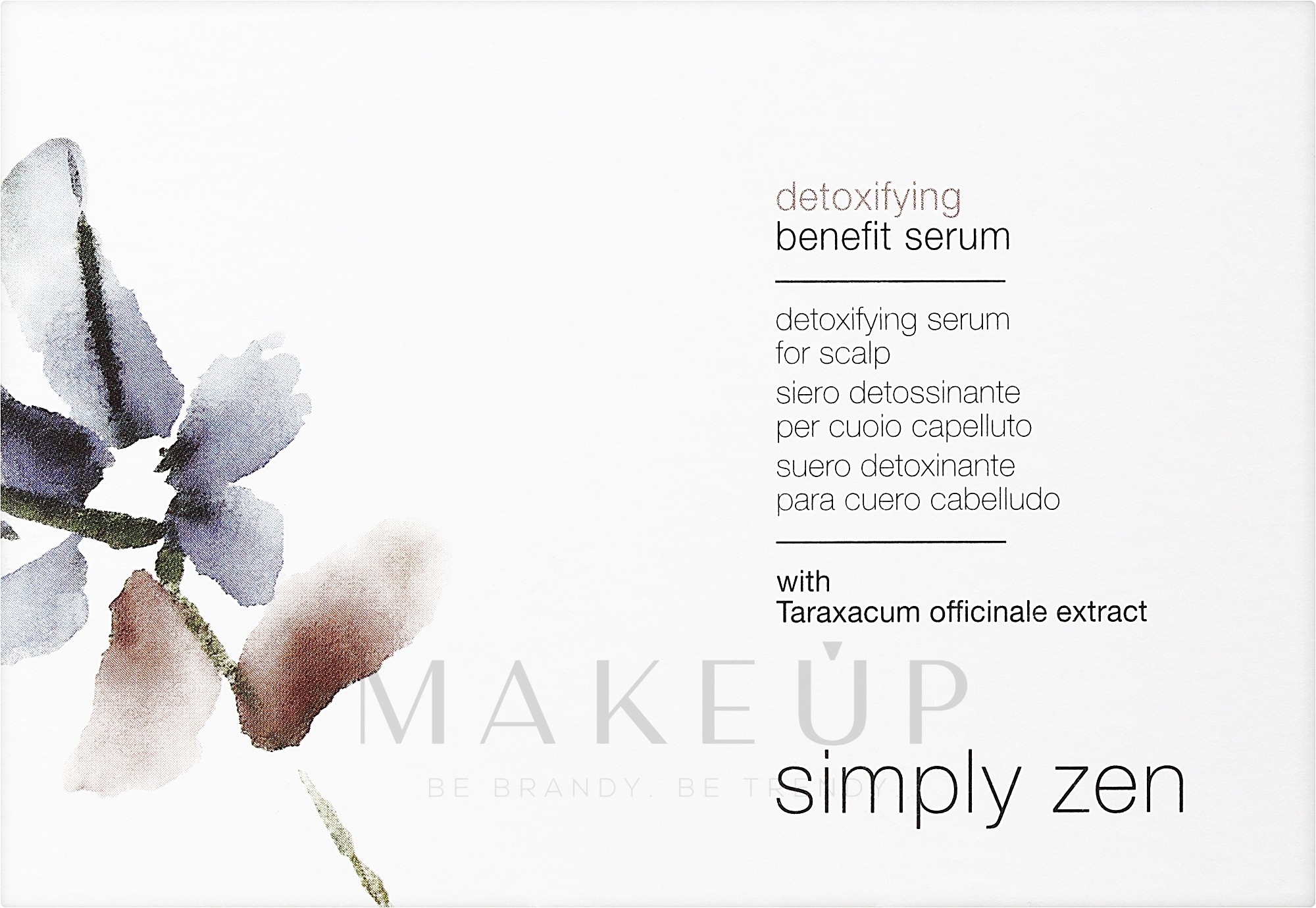 Normalisierendes Serum für fettige Kopfhaut - Z. One Concept Simply Zen Normalizing Benefit Serum — Bild 12 x 5 ml