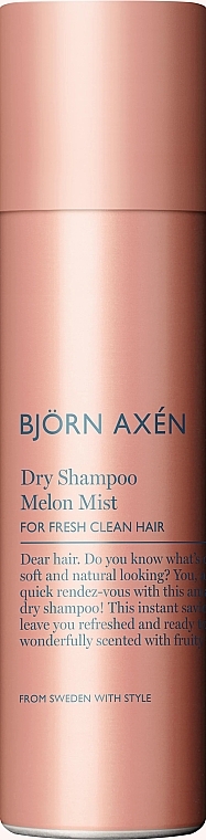 Trockenshampoo mit Melonenduft - BjOrn AxEn Dry Shampoo Melon Mist — Bild N1