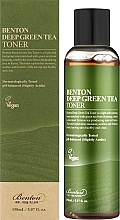 Feuchtigkeitsspendendes beruhigendes und erfrischendes Gesichtstonikum mit grünem Tee - Benton Deep Green Tea Toner — Bild N2