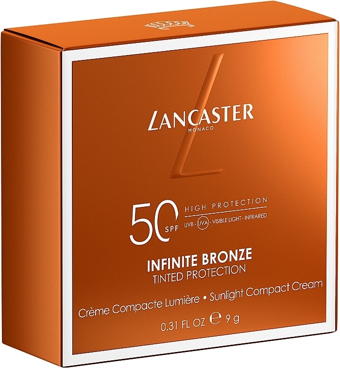 Schützende Gesichtscreme SPF 50 - Lancaster Infinite Bronze Sunlight Compact Cream — Bild N2