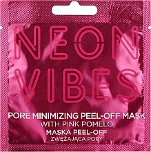 Düfte, Parfümerie und Kosmetik Peel-Off-Maske für das Gesicht zur Porenverfeinerung mit rosa Pampelmuse - Marion Neon Vibes Pore Minimizing Peel-off Mask