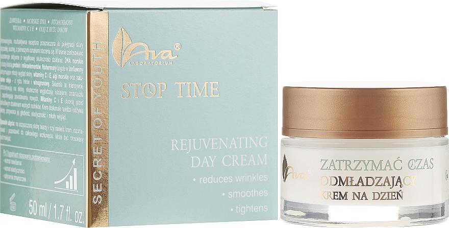 Verjüngende Anti-Falten Tagescreme - Ava Laboratorium Stop Time Rejuvenating Facial Day Cream — Bild N1