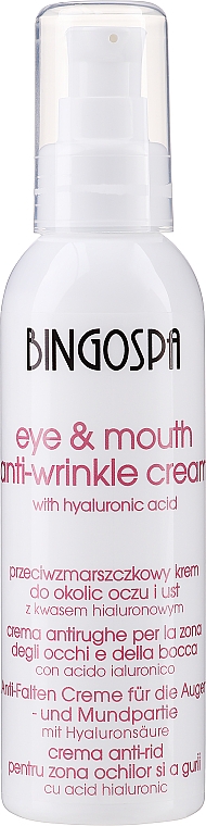 Anti-Falten Creme für die Augenpartie mit Hyaluronsäure - BingoSpa Anti-Wrinkle Cream For Eye And Mouth Area — Bild N1