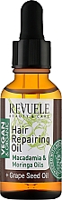 Regenerierendes Haaröl mit Macadamia-, Moringa- und Traubenkernöl - Revuele Macadamia and Moringa Repair Oil — Bild N1