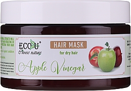 Haarmakse mit Apfelessig für trockenes Haar - ECO U Apple Vinegar Hair Mask For Dry Hair — Foto N2