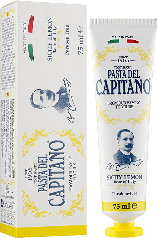 Zahnpasta sizilianische Zitrone - Pasta Del Capitano Sicily Lemon Toothpaste — Bild N1