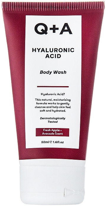 Reinigendes Körpergel mit Hyaluronsäure - Q+A Hyaluronic Acid Body Wash Travel Size — Bild N1