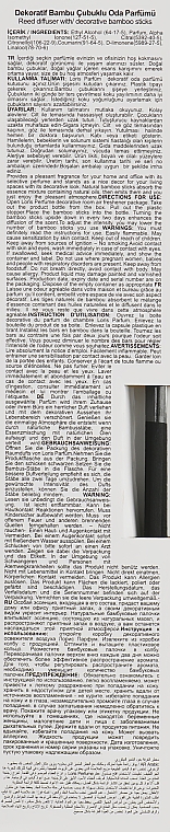 Raumerfrischer Patchouli und Bergamotte - Loris Parfum Patchouli & Bergamot Reed Diffuser — Bild N7