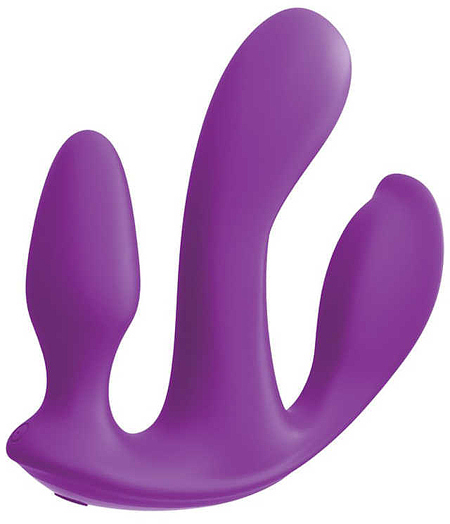 Dreifacher Vibrator mit Fernbedienung lila - PipeDream Threesome Total Ecstasy Purple — Bild N1