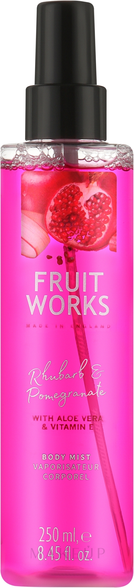 Körperspray mit Rhabarber und Granatapfel - Grace Cole Fruit Works Rhubarb & Pomegranate Body Mist — Bild 250 ml