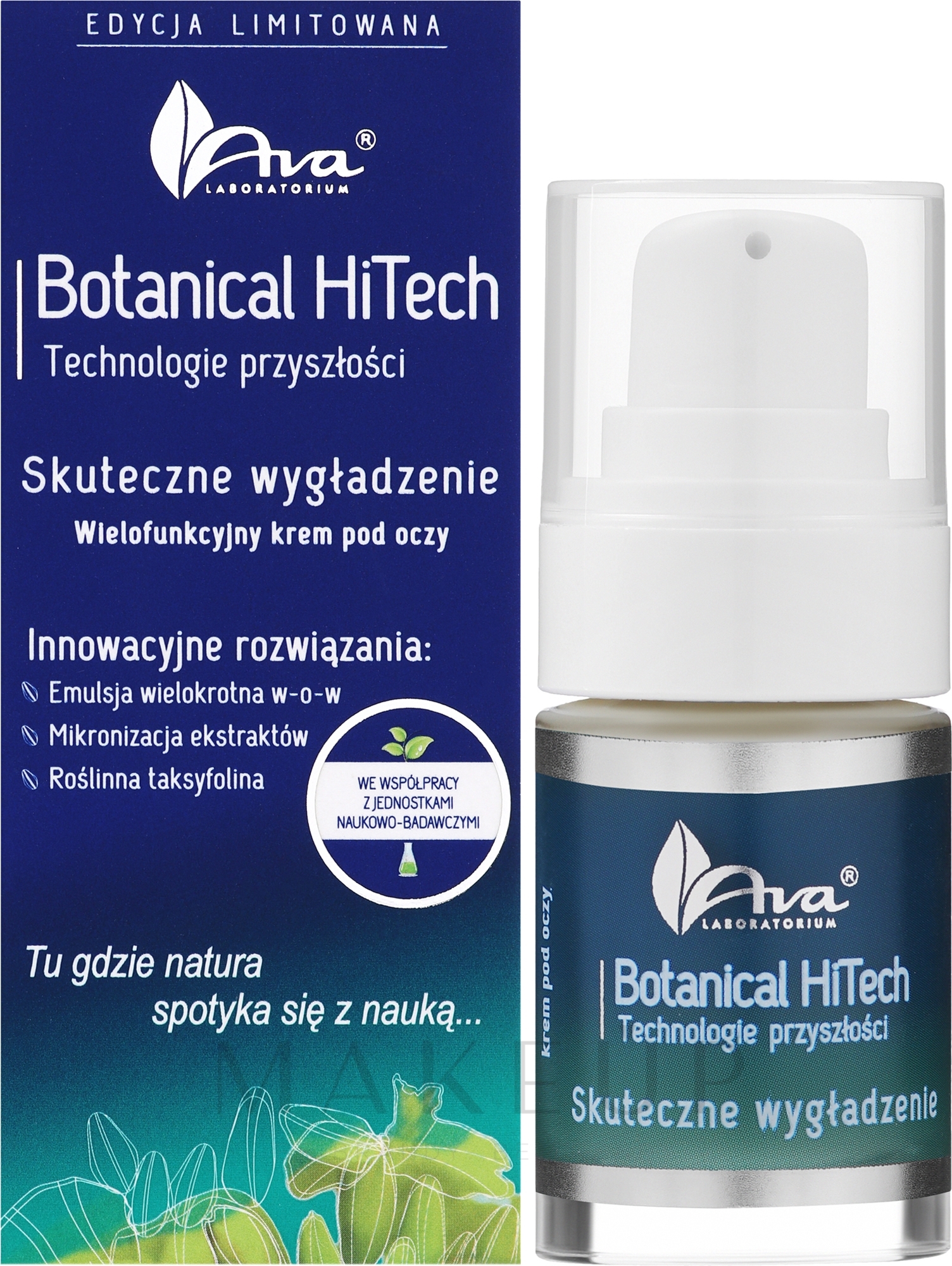Multifunktionale Augencreme - Ava Laboratorium Botanical HiTech — Bild 15 ml