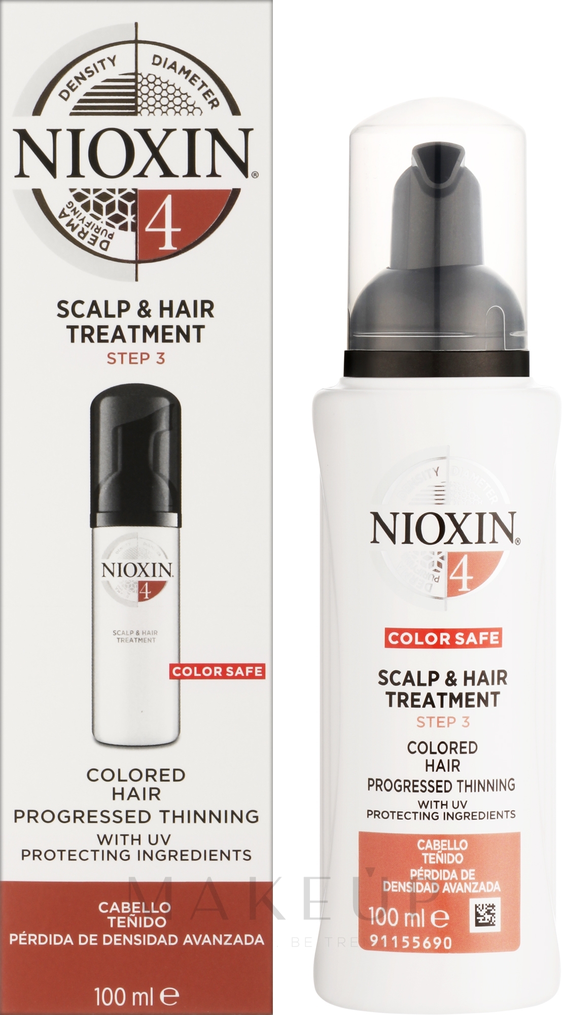 Pflegende Haar- und Kopfhautmaske für coloriertes Haar - Nioxin Scalp Treatment System 4 — Bild 100 ml