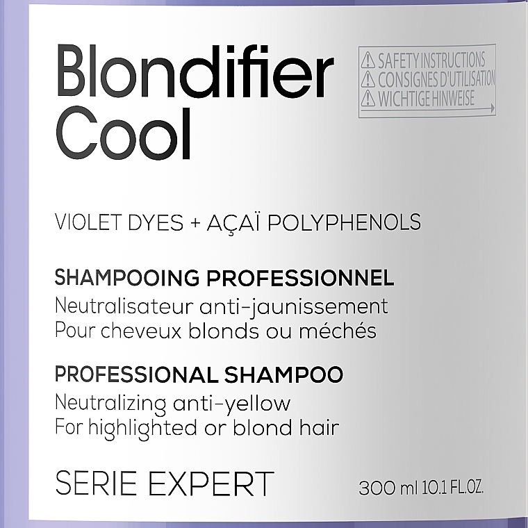 Shampoo für kühle Blondtöne ohne Gelbstich - L'Oreal Professionnel Serie Expert Blondifier Cool Shampoo — Bild N3