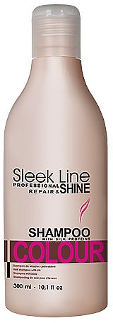 Shampoo für gefärbtes Haar mit Seidenprotein - Stapiz Sleek Line Colour Shampoo  — Bild N2