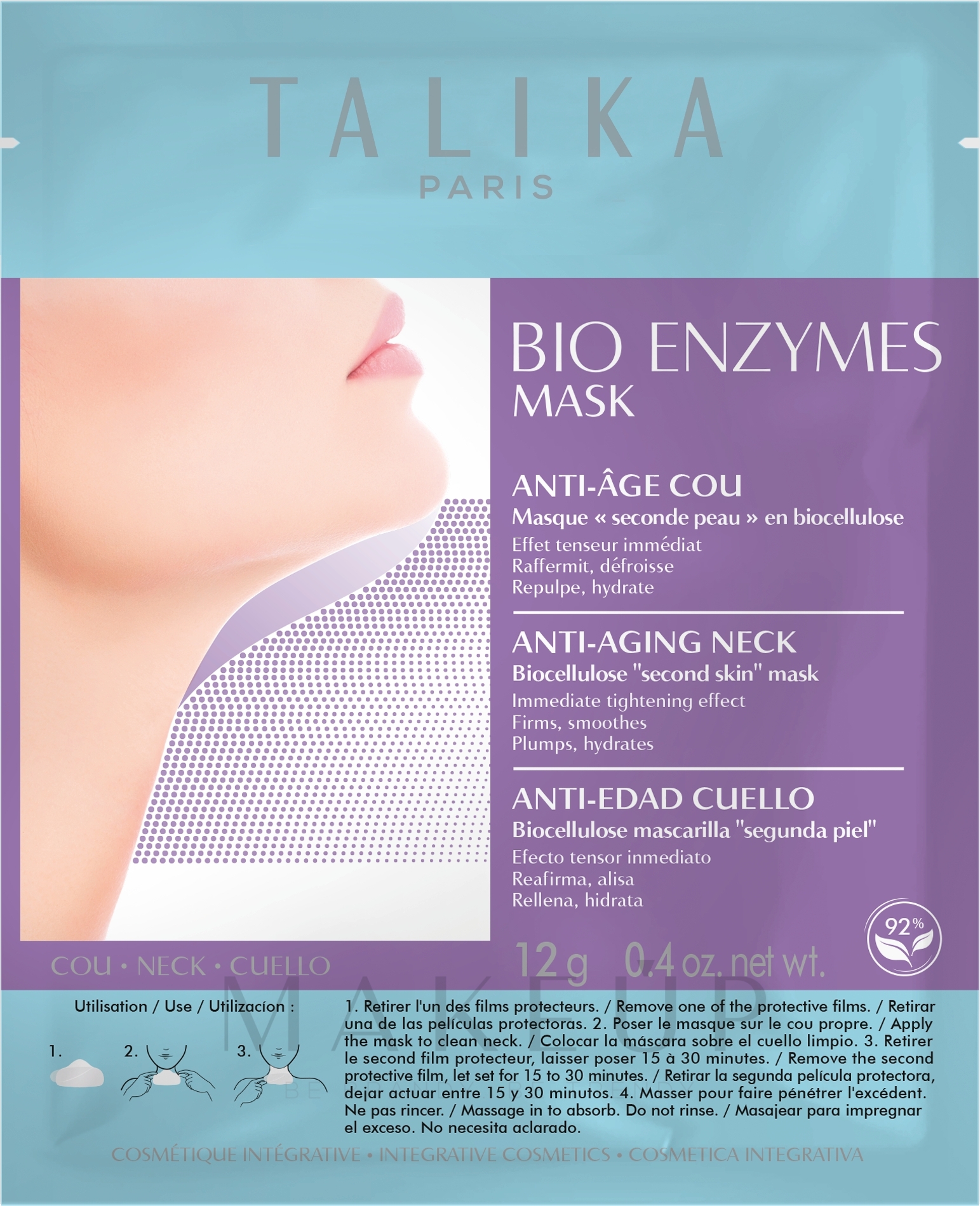 Maske für den Halsbereich - Talika Bio Enzymes Mask Anti-Age — Bild 12 g