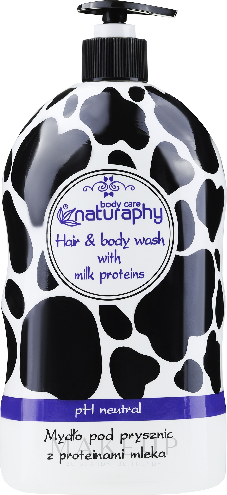 Duschgel für Haar und Körper mit Milchproteinen - Naturaphy — Bild 1000 ml