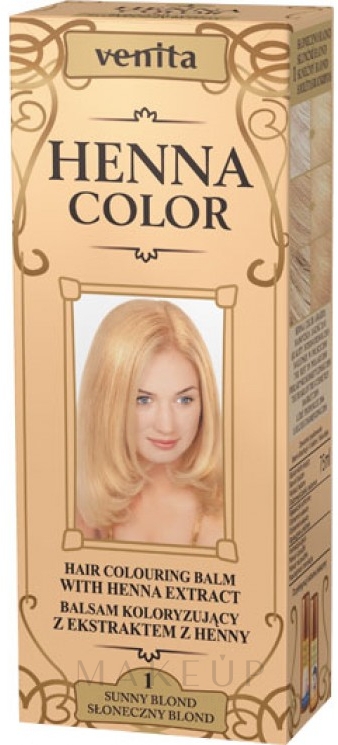 Haartönungsbalsam mit Henna-Extrakt - Venita Henna Color — Foto 1 - Sunny Blond
