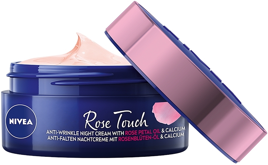Gesichtspflegeset - NIVEA Rose Elegance (Gesichtscreme 2x50ml + Kosmetiktasche 1 St.) — Bild N5