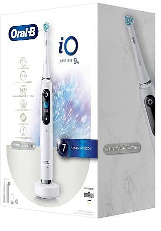 Elektrische Zahnbürste weiß - Oral-B Braun iO Series 9N Whitebox  — Bild N1