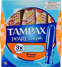 Düfte, Parfümerie und Kosmetik Tampons mit Applikator 16 St. - Tampax Compak Pearl Super Plus