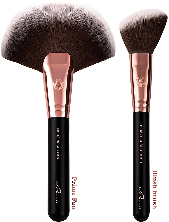 Luvia Cosmetics Black Diamond Essential Brushes Set - Make-up-Pinsel-Set 14  St.