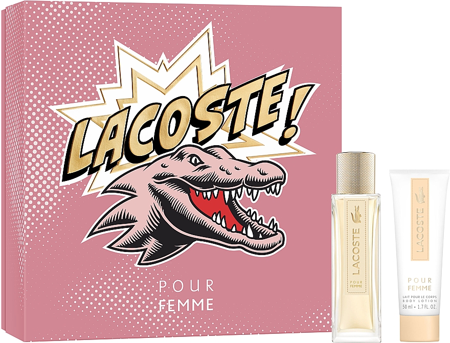 Lacoste Pour Femme Festive Gift Set - Duftset (Eau de Parfum 50ml + Körperlotion 50ml)  — Bild N1