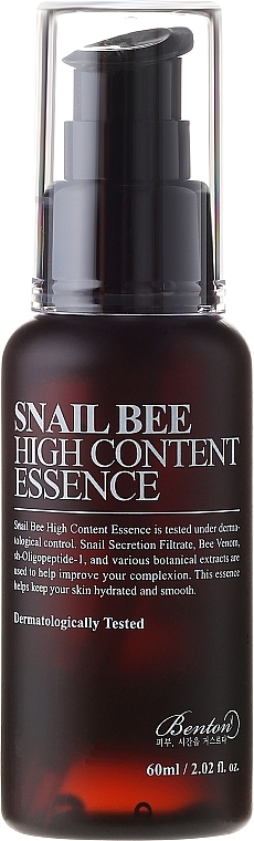 Gesichtsessenz mit Schneckenschleimfiltrat und Bienengift - Benton Snail Bee High Content Essence