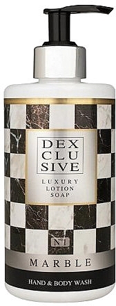 2in1 Flüssigseife und Duschgel Marmor №1 - Dexclusive Luxury Lotion Soap Hand & Body Wash Marble №1  — Bild N1