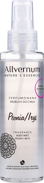 Parfümiertes Körperspray mit Pfingstrose und Iris - Allvernum Nature's Essences Body Mist — Foto N2