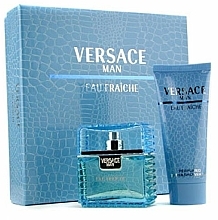Düfte, Parfümerie und Kosmetik Versace Man Eau Fraiche - Duftset (Eau de Toilette 50ml + Duschgel 100ml)