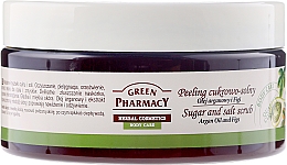 Düfte, Parfümerie und Kosmetik Zucker- und Salzpeeling für den Körper mit Arganöl und Feigen - Green Pharmacy