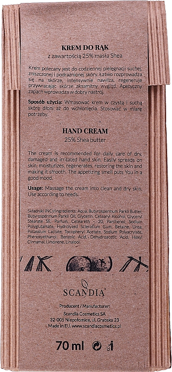 Handcreme mit 25% Shea Butter - Scandia Cosmetics Hand Cream — Bild N3