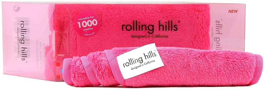 Handtuch zum Entfernen von Make-up rosa - Rolling Hills Makeup Remover Pink — Bild N2