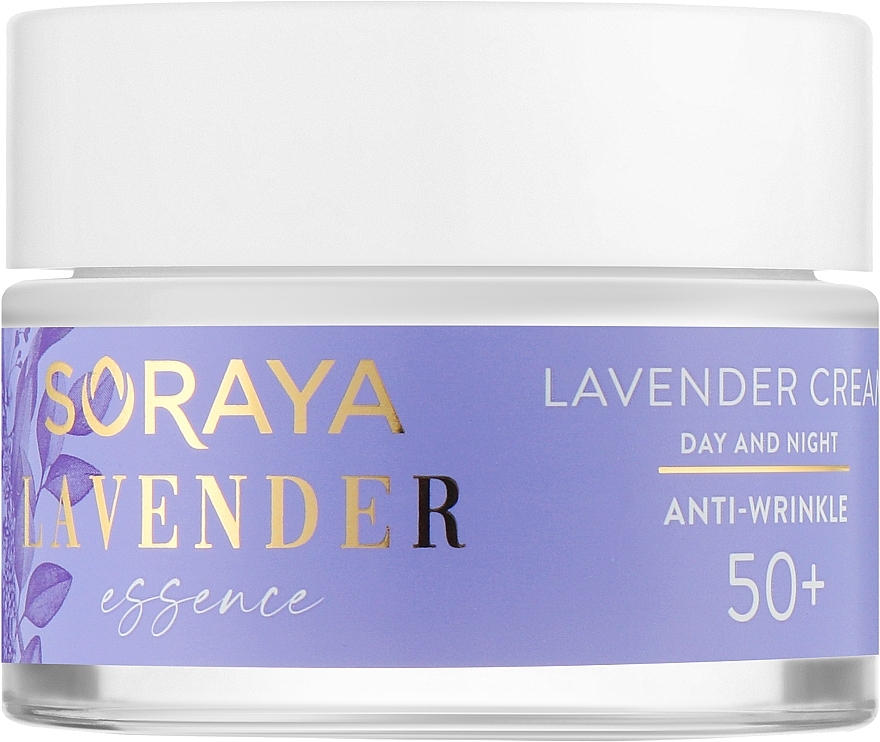 Festigende Anti-Falten Tages- und Nachtcreme 50 + mit Lavendelhydrolat, Amaranthöl, Squalan und Irisextrakt - Soraya Lavender Essence — Bild N1