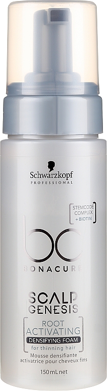 Volumenschaum für dünner werdendes Haar - Schwarzkopf Professional BC Scalp Genesis Root Activating Densifying Foam