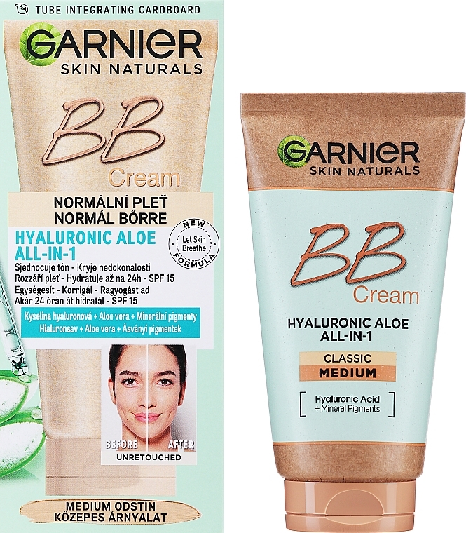 5in1 Feuchtigkeitsspendende BB Creme mit LSF 15 - Garnier Skin Naturals Classic Miracle Skin Perfector — Bild N4