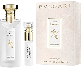 Düfte, Parfümerie und Kosmetik Bvlgari Eau Parfumee au The Blanc - Duftset (Eau de Cologne 75ml + Eau de Cologne Mini 10ml)