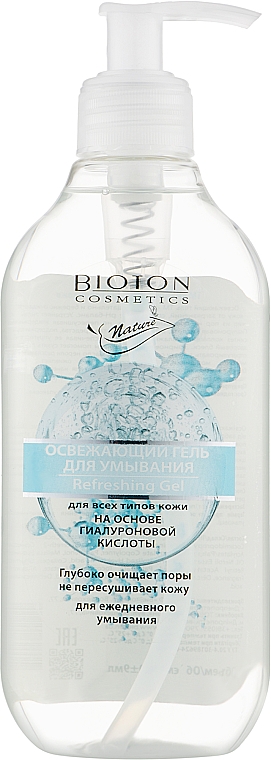 Erfrischendes Waschgel für alle Hauttypen - Bioton Cosmetics Nature Refreshing Gel — Bild N1