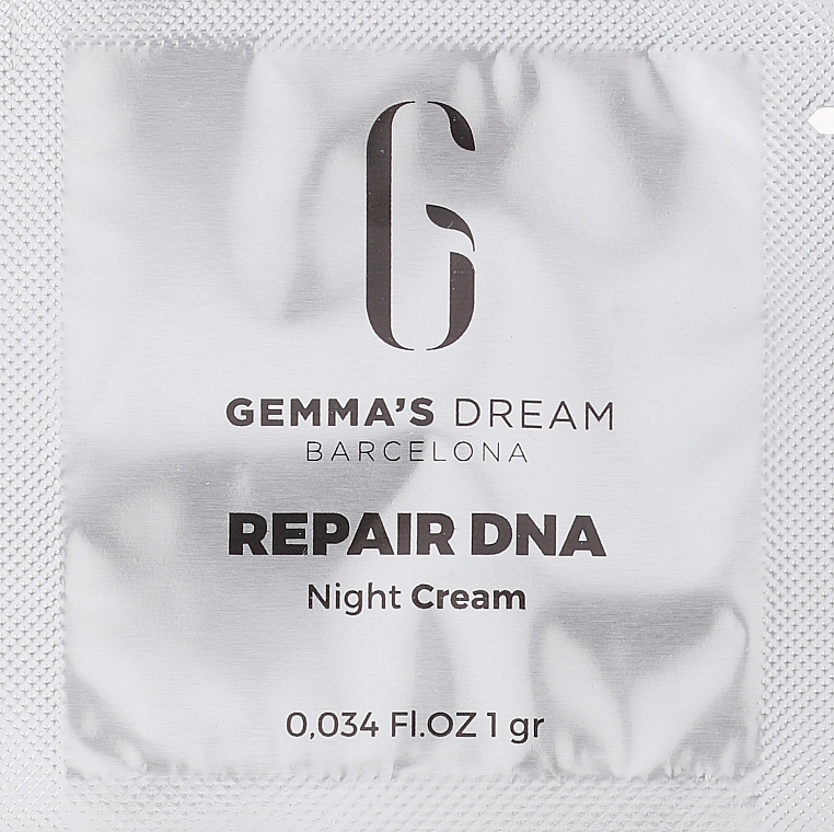 GESCHENK! Nährende und regenerierende Gesichtscreme für die Nacht - Gemma's Dream Repair DNA Stem Cells Cream  — Bild N2