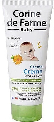 Feuchtigkeitscreme für Kinder mit Calendula für empfindliche Haut  - Corine de Farme Baby  — Bild N1