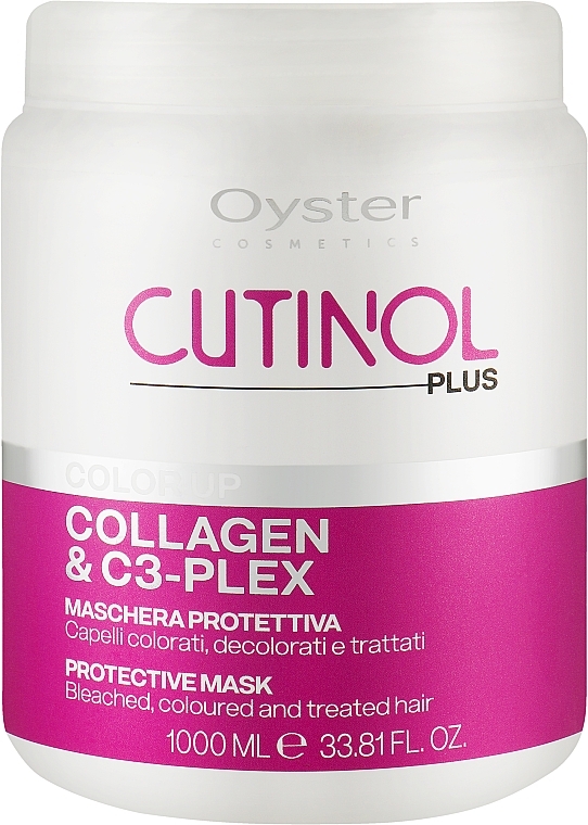 Maske für coloriertes Haar - Oyster Cutinol Plus Collagen & C3-Plex Color Up Protective Mask — Bild N2