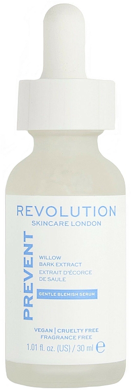 Gesichtsserum gegen Akne und Irritationen mit Weidenrindenextrakt - Revolution Skincare Willow Bark Extract Anti Blemish Serum — Bild N1