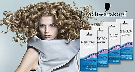 Zwei-Phasen-Dauerwelle für normales und leicht poröses Haar - Schwarzkopf Professional Natural Styling Curl & Care 1 — Bild N2