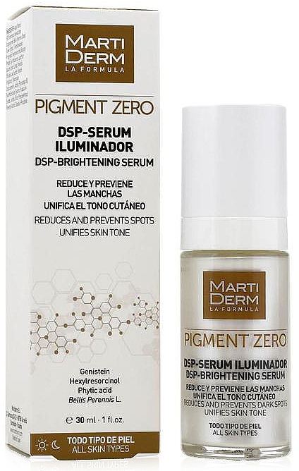 Aufhellendes Gesichtsserum gegen Pigmentflecken - MartiDerm Pigment Zero DSP-Serum Iluminador — Bild N2