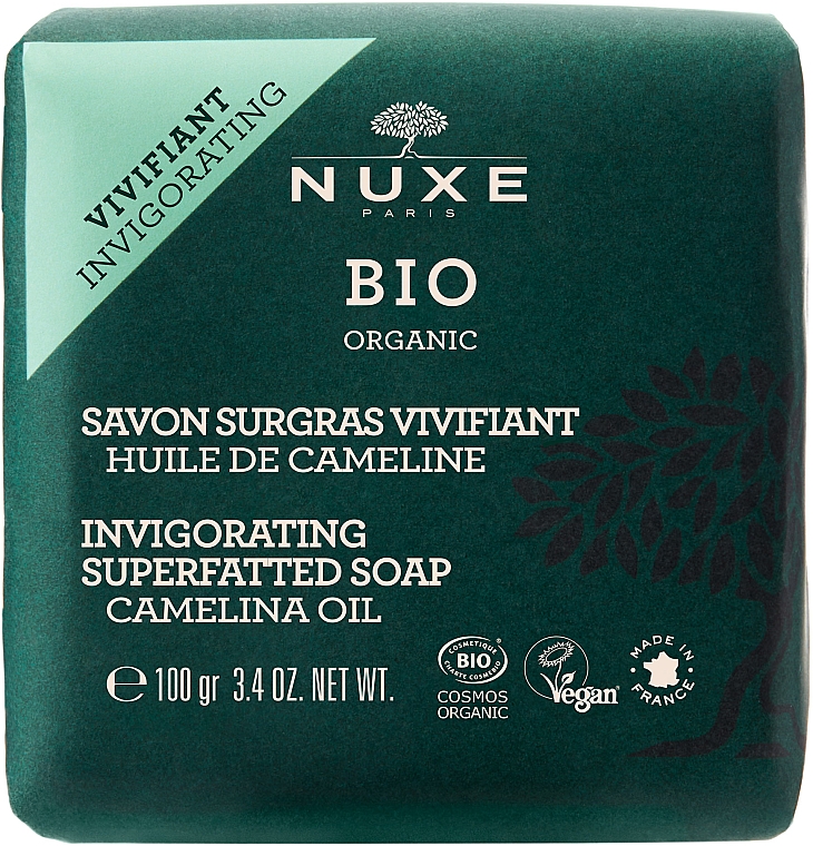 Feste Naturseife für Gesicht und Körper mit Kamelienöl - Nuxe Bio Organic Vivifying Surgras Soap — Bild N1