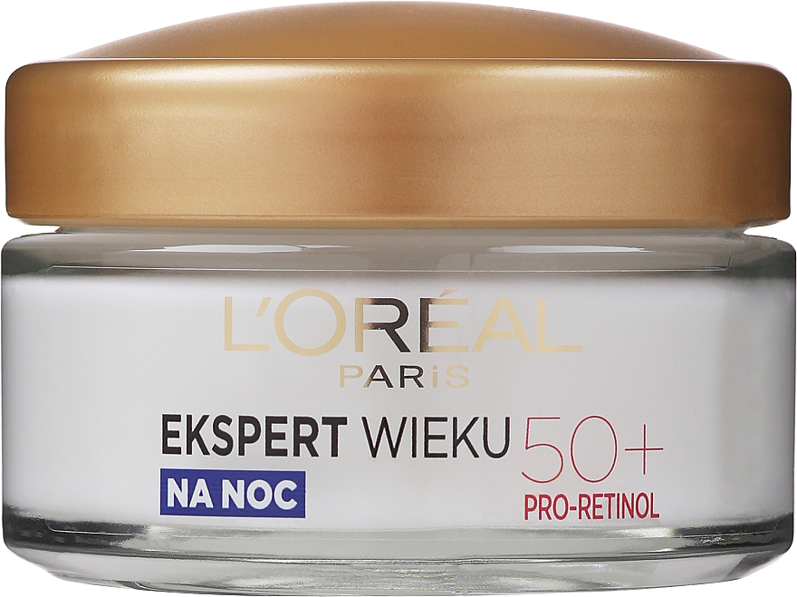 Straffende und pflegende Anti-Falten Nachtcreme mit Lifting-Effekt - L'Oreal Paris Age Specialist Expert Night Cream 50+ — Bild N1