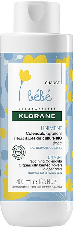 Beruhigende Salbe mit Kamille für normale und gereizte Babyhaut - Klorane Bebe Liniment Soothing Calendula — Bild N1