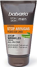 Düfte, Parfümerie und Kosmetik Anti-Falten Gesichtscreme für Männer mit Aloe Vera - Babaria Men Vital Skin Wrinkles Stop All In One Cream